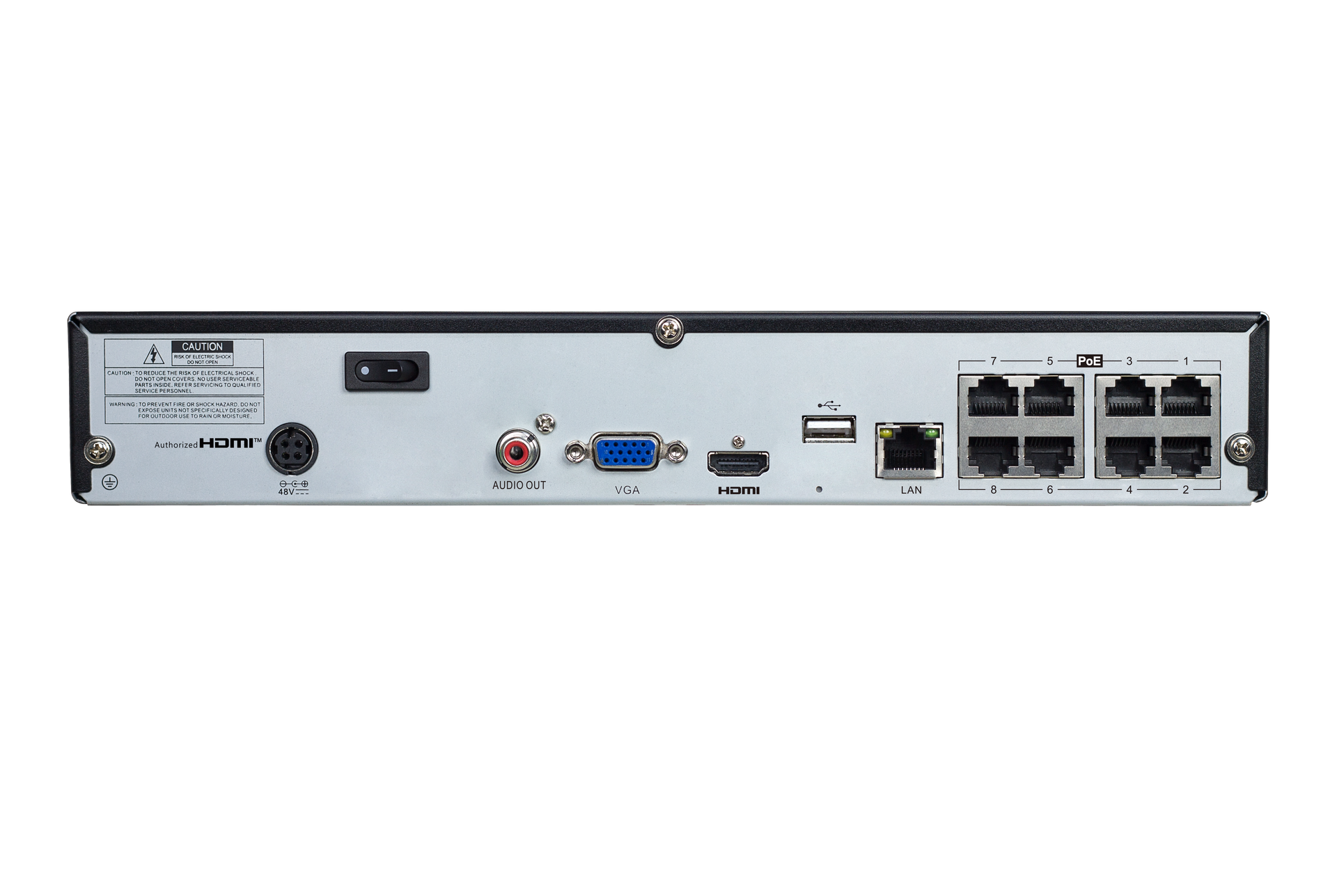 8 Channel 12MP H.265+ Smart POE NVR With 44TB (2x22TB) HDD Capacity - HDD Not Included image 1